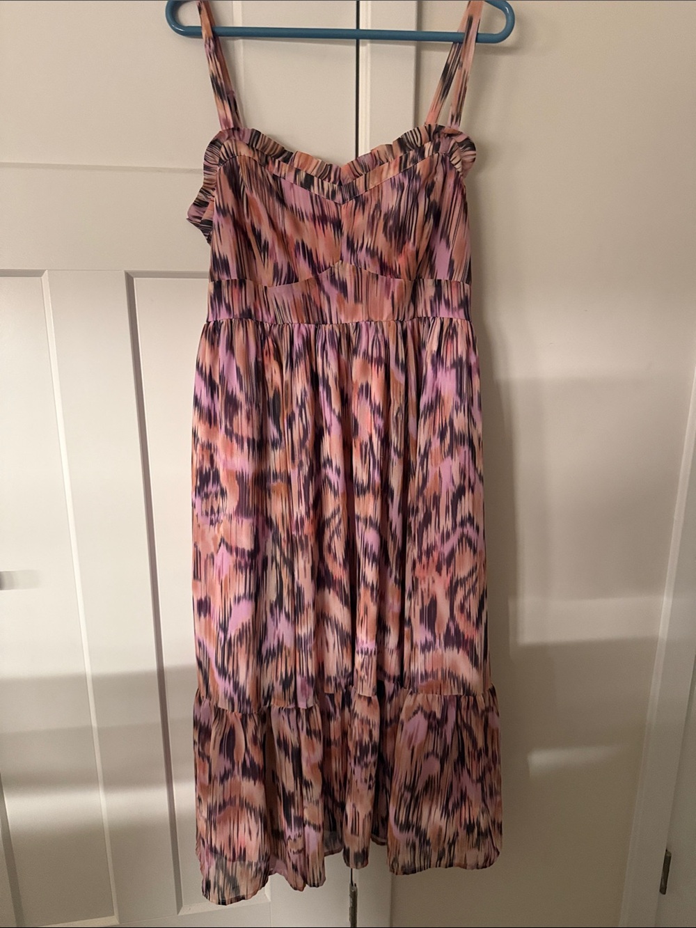 torrid Pink & Purple Printed Midi Sundress